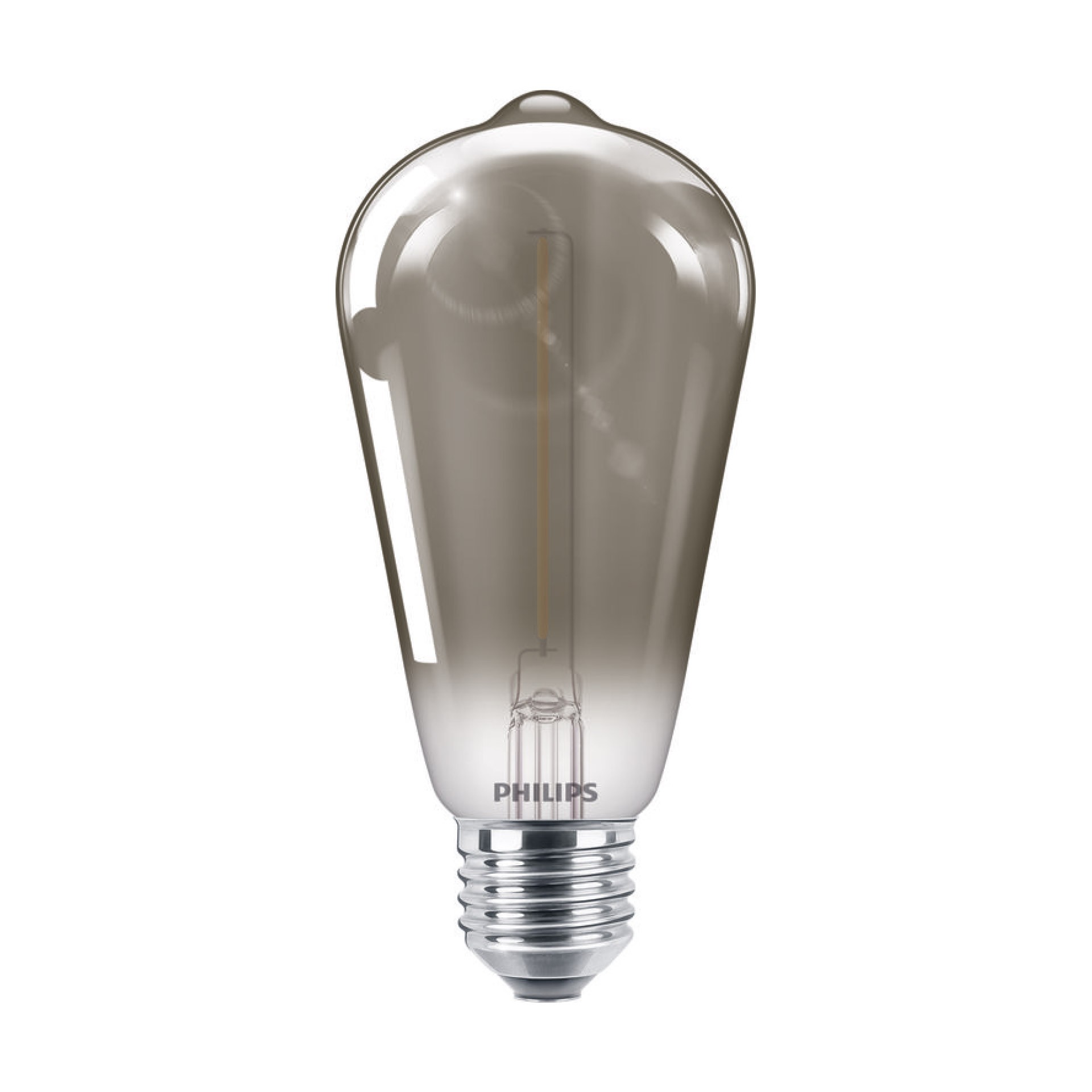 Ampoule LED E27 Philips décorative à filament - LED classic 15W ST64 E27  smoky ND SRT4 - Decoreno