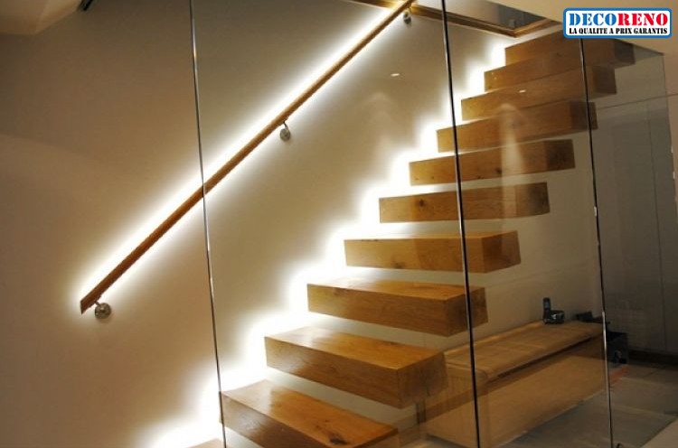 Les rubans LED, l'éclairage idéal pour votre escalier ! - Blog DECORENO